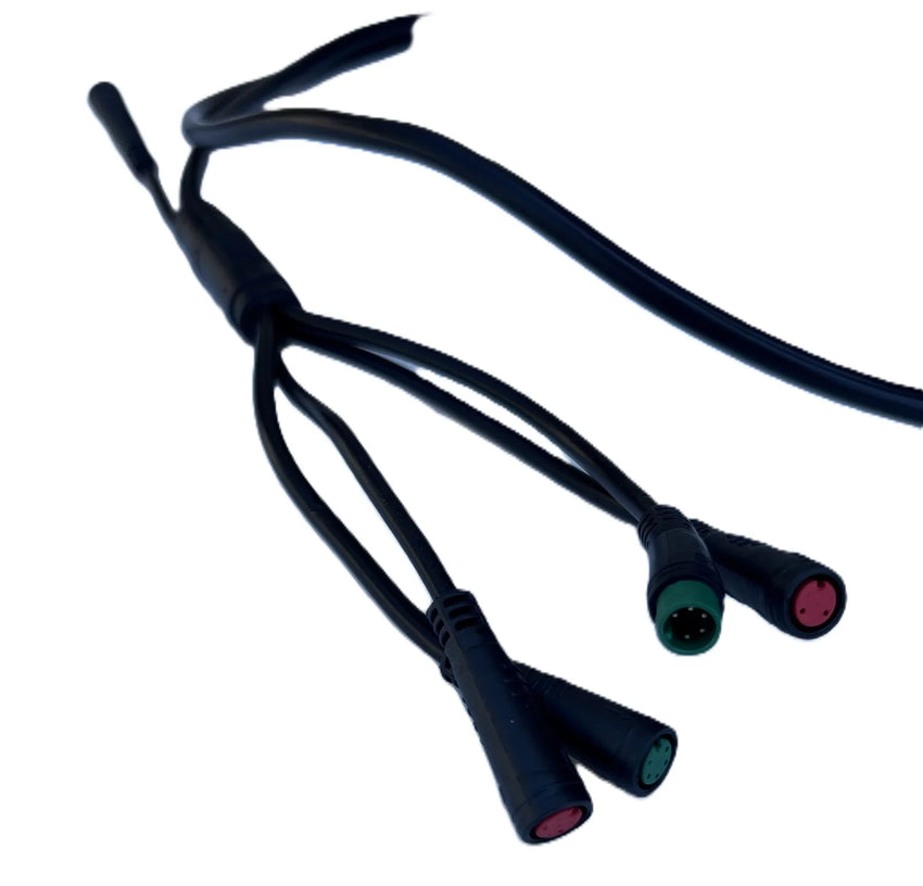 GhostCat Main Cable Harness, black split wiring with colored connectors
