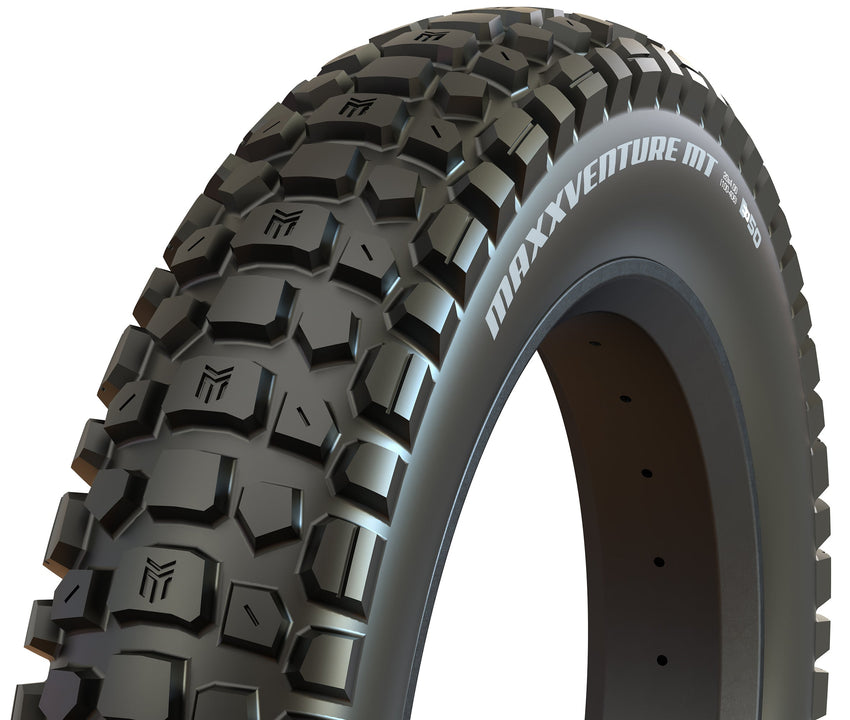 Maxxis MaxxVenture MT tire, three-quarter view