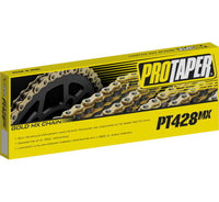 ProTaper 428MX1 Gold Series chain 134 links — gold motocross chain for pit bikes