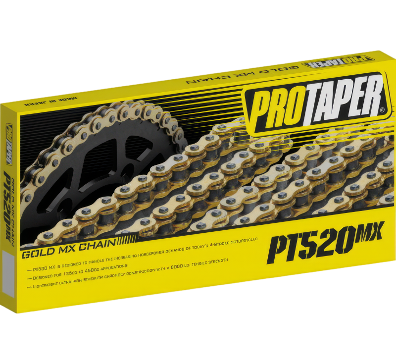 ProTaper 520MX1 Gold Series chain — high-strength motocross chain for dirt bikes and e-motos