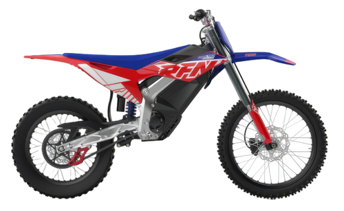 RFN Warrior SX-E15 Plus electric motocross bike primary product shot – full side profile
