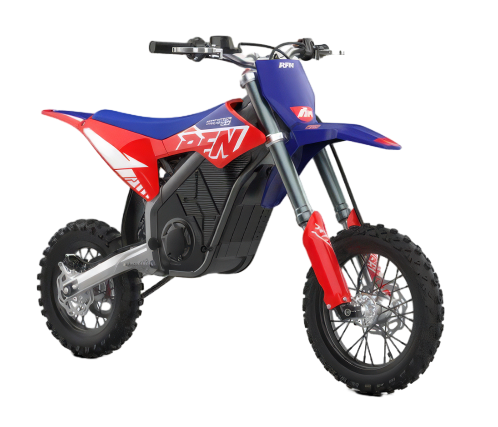 RFN Warrior SX-E5 youth e-dirt bike primary product shot – clean side view