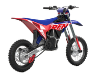 RFN Warrior SX-E8 e-dirt bike cockpit, handlebars, and display detail