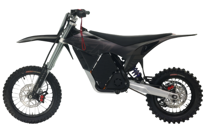 RFN Warrior SX-E8 electric motocross motor and drivetrain close-up
