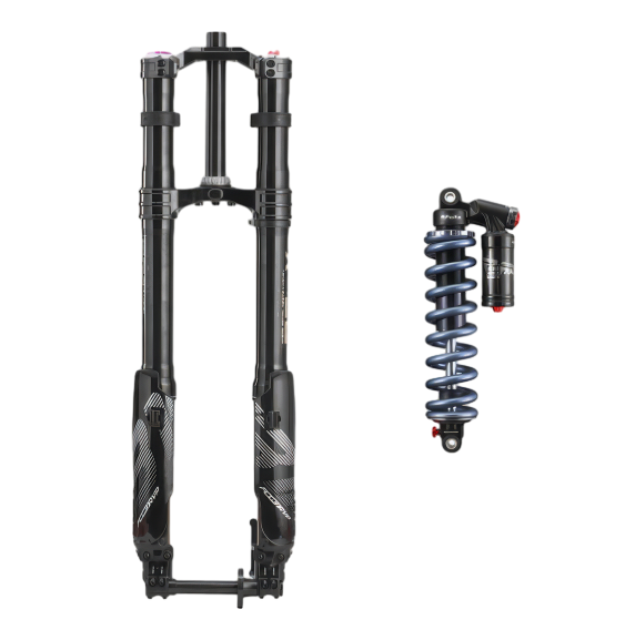 RFloXa Hawk31 Max black fork and RAB53RV rear shock full suspension kit – stealth black finish, complete upgrade for Sur-Ron and Talaria, $1,245 at BHive Moto Shop Utah