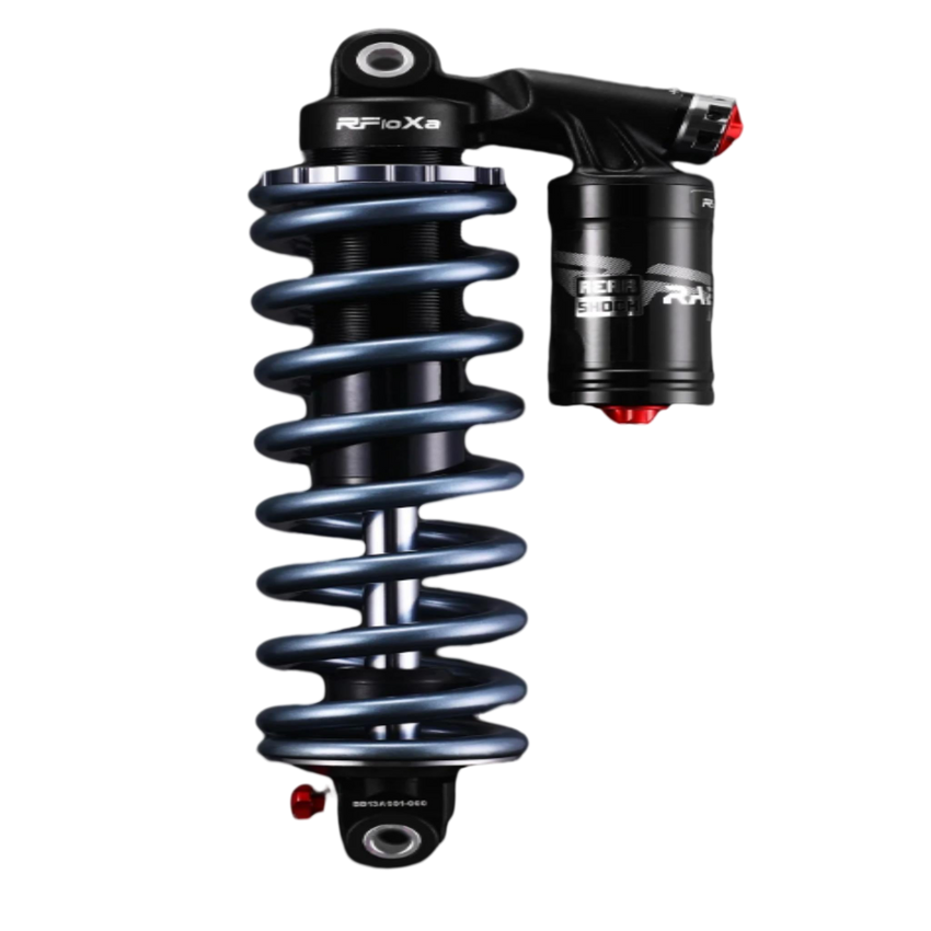 RFloXa RAB53RV rear shock primary product shot – advanced performance suspension for Sur-Ron, Talaria, and Segway e-motos, $249 at BHive Moto Shop