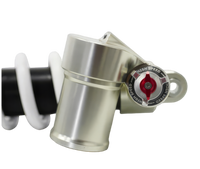 RFloXa RAF55RV rear shock reservoir and adjuster detail – precision-tuned for off-road e-moto performance, BHive Moto Shop