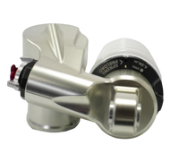 RFloXa RAF55RV rear shock side profile – adjustable damping and rebound, transparent background