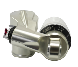 RFloXa RAF55RV rear shock side profile – adjustable damping and rebound, transparent background