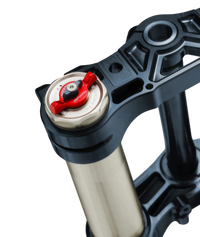 RFloXa Ultra43 front fork three-quarter view – precision-machined aluminum lowers, improved trail handling