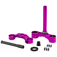 RFloXa drop crown triple clamp kit primary shot – widen your fork stance for improved handling, $299 at BHive Moto Shop