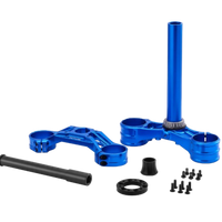 RFloXa drop crown triple clamp kit hardware detail – complete hardware included, professional install at BHive Moto Shop Utah