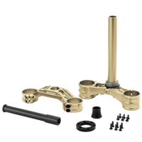 RFloXa drop crown triple clamp kit top view – fits Sur-Ron Light Bee, Ultra Bee, Talaria, and Segway