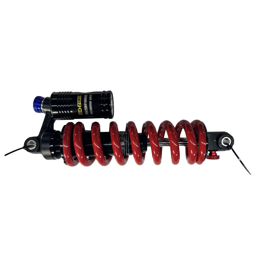 Freego Rear Shock Absorber, red coil spring shock with black reservoir