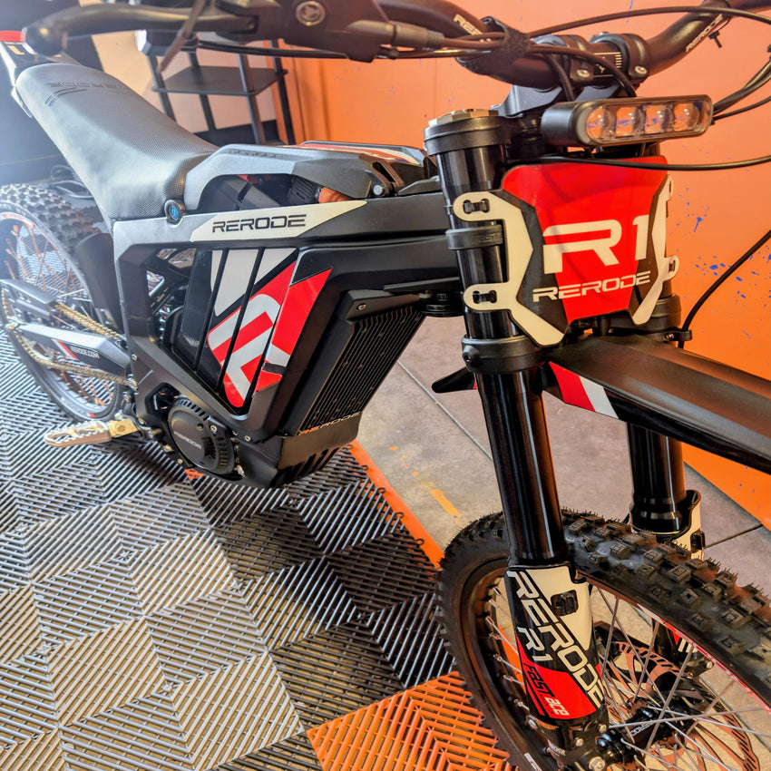 digital display and controls on electric motorcycle