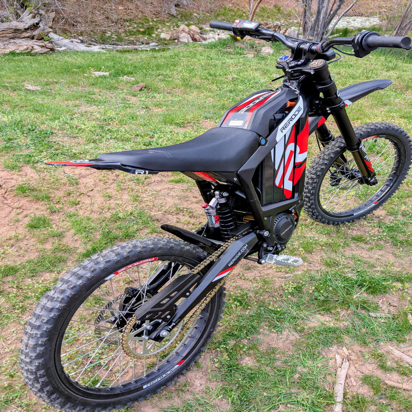 off-road electric motorcycle suspension system