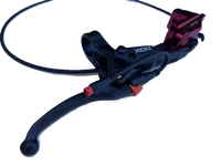 GhostCat Front Brake Reservoir & Handle (Right), black lever with reservoir and hose