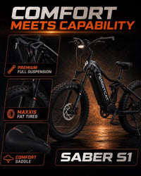 GhostCat Saber S1 | High Performance Mountain Bike | Class II/III