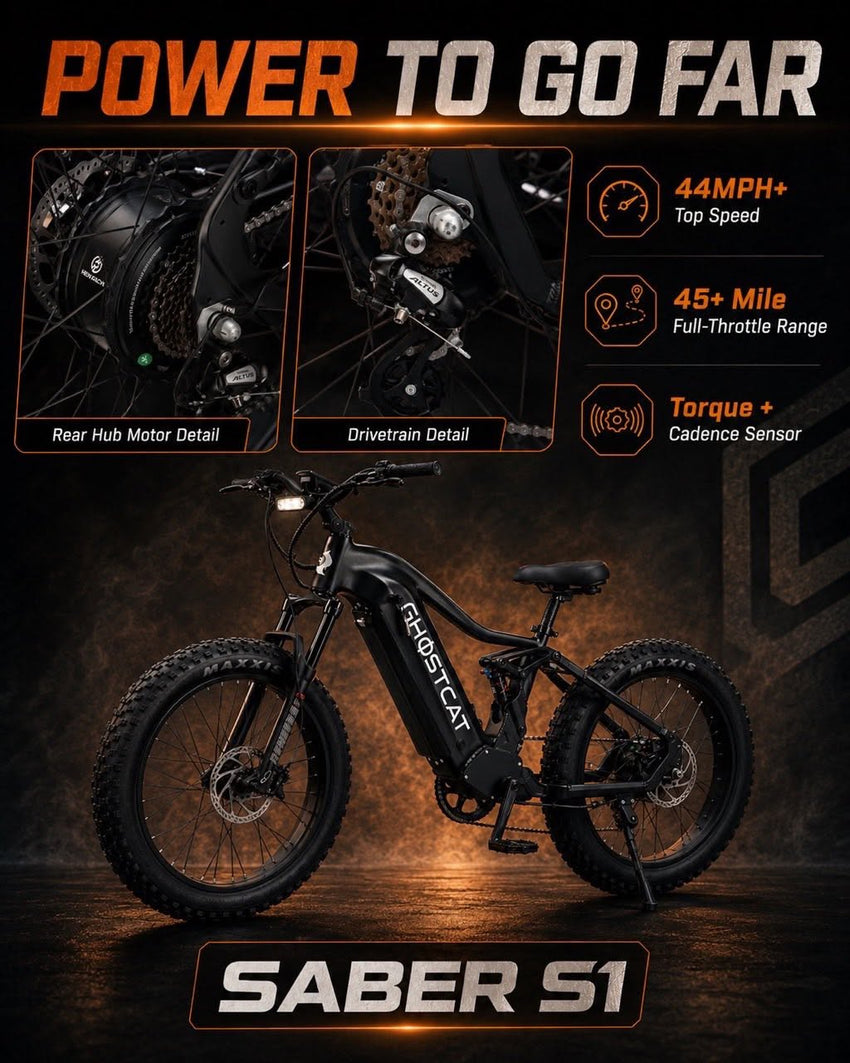 GhostCat Saber S1 | High Performance Mountain Bike | Class II/III