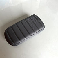 Freego Passenger Seat Cushion, front view of black stitched pad
