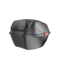 Freego Electric Bike Rear Trunk, black top case side view