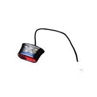Freego Electric Bike Taillight, small LED tail and plate light with wire