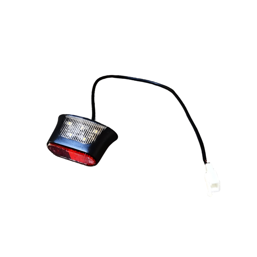 Freego Electric Bike Taillight, small LED tail and plate light with wire