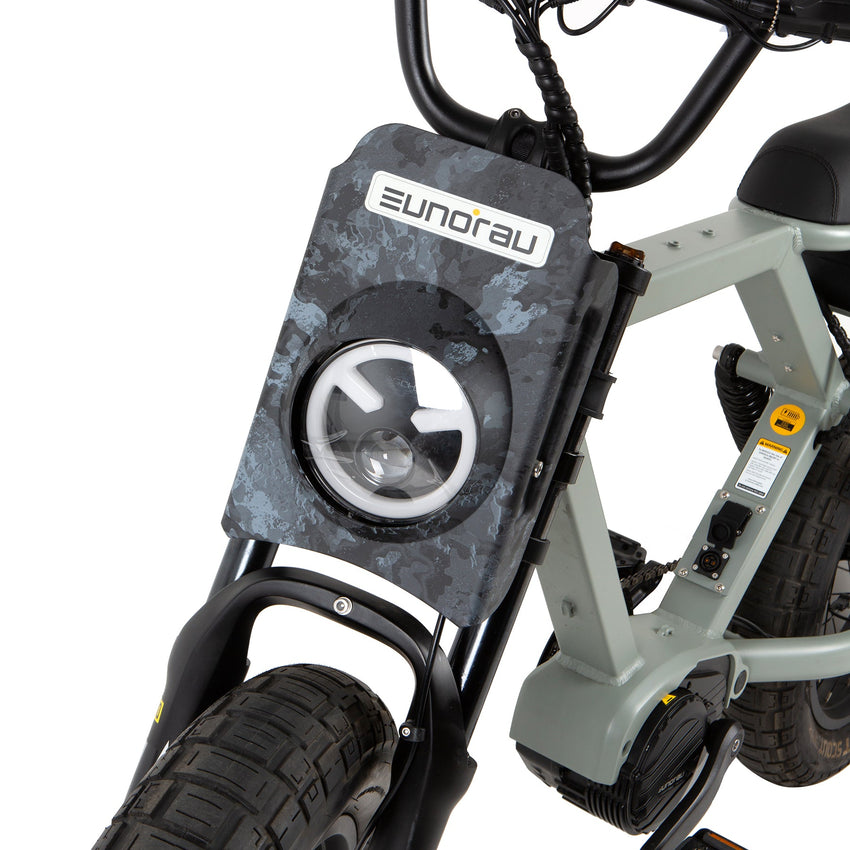 Eunorau FLASH Fender & Lampshade Kit: FLASH lampshade cover installed