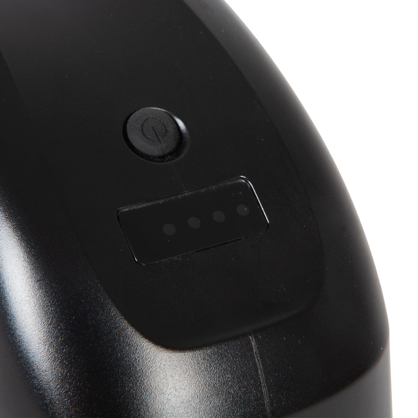 Eunorau FLASH secondary battery power button and indicator close-up