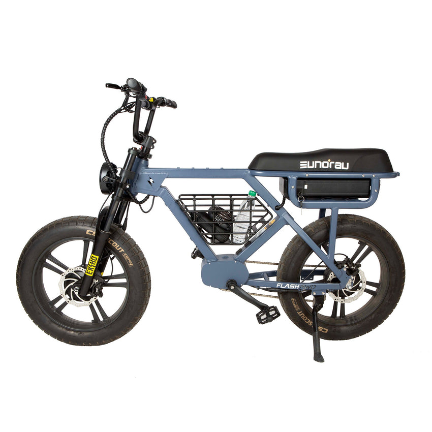 Eunorau FLASH with mid-position basket installed