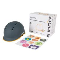 Genesis Jr. helmet with box and stickers