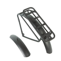 DEFENDER rack and fender set, angled view