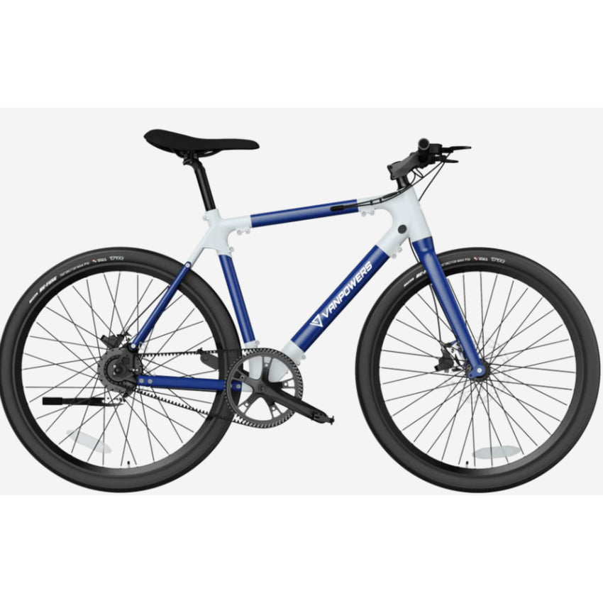 VanPowers City Vanture ultra lightweight belt drive electric bike three-quarter view – BHive Moto Shop Utah