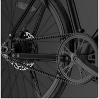 VanPowers City Vanture lightweight ebike integrated battery and downtube close-up