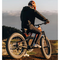 VanPowers GrandTeton Ultra fat tire e-bike three-quarter rear view highlighting mid drive motor
