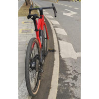 VanPowers UrbanCross Ultra e-bike rear hydraulic disc brake and quick-release detail