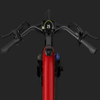 VanPowers UrbanGlide Pro e-bike front wheel hydraulic disc brake close-up