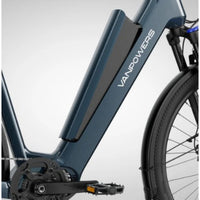 VanPowers UrbanGlide Ultra lightweight urban electric bike rear derailleur and cassette view
