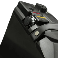 Ventus 72V 65Ah Ultra Bee battery angle view – BMS protected, 65Ah capacity at BHive Moto Shop Utah