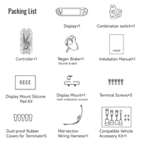 Ventus Aetos V9600 PRO controller full system view – upgrade your electric dirt bike's performance