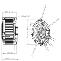 Ventus Ryuga 52kW motor connector detail – pairs with Aetos V9600 MAX and PRO controllers