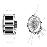 Ventus Ryuga 81kW motor detail view – precision-engineered for extreme electric dirt bike performance