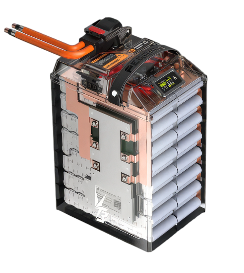 Ventus Ultra Bee battery 96V 56Ah side view – extreme capacity for ultra-high performance e-moto builds