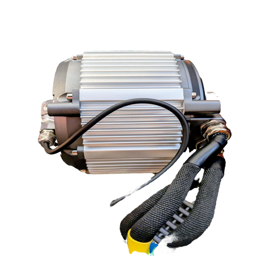 Ventus VTB 28kW motor connector and wiring detail – 48V–100V compatible, 850A max phase current