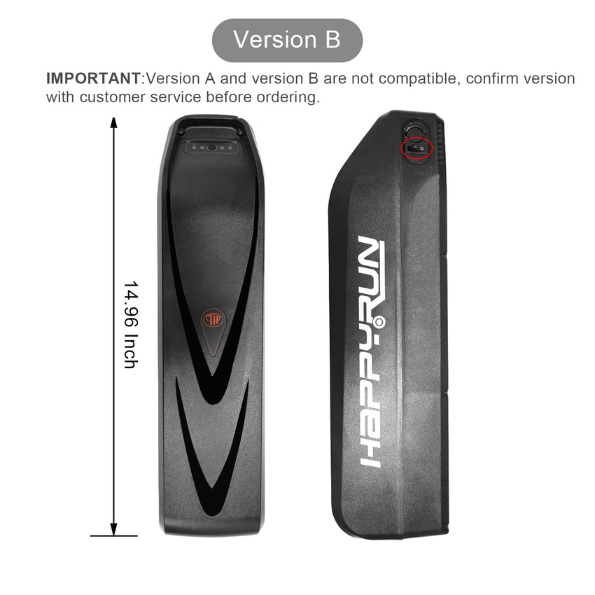 HappyRun G50 battery version B with dimensions