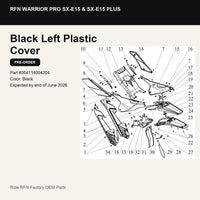 Left Plastic Cover For RFN Warrior Pro SX-E15 & SX-E15 Plus