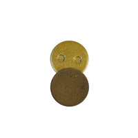 Freego Semi-Metallic Brake Pads, round pad pair stacked