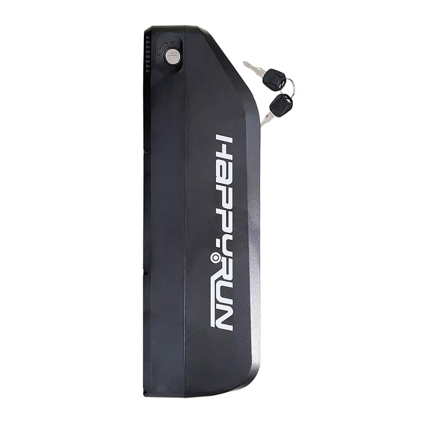 HappyRun G70 replacement battery, side view with keys