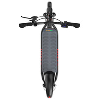 Freego F12 electric scooter, top-down view of deck and handlebar