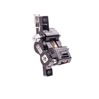 Formula EB9 brake caliper three-quarter view showing sintered pads and banjo fitting